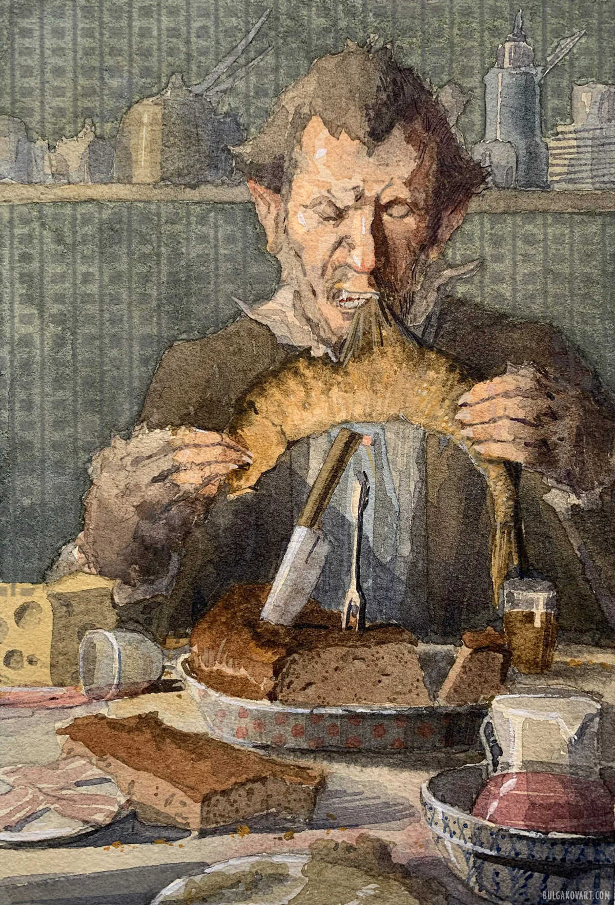 Sharilov is eating | Mikhail Bulgakov, “Heart of a Dog”