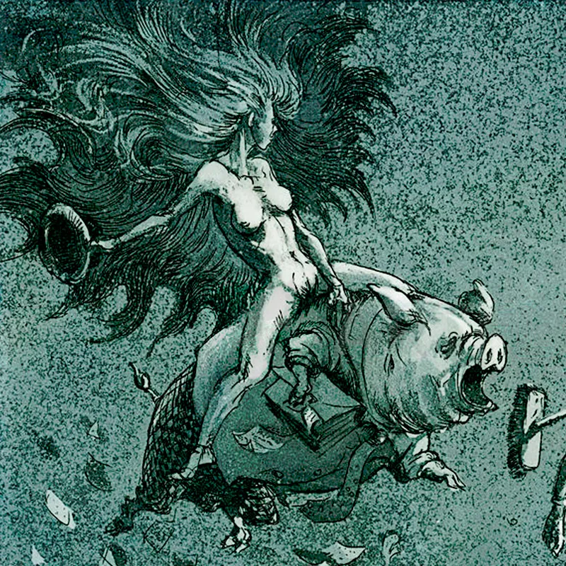 The Master and Margarita: Two etchings by Anna Eliza Lukazik-Fisch