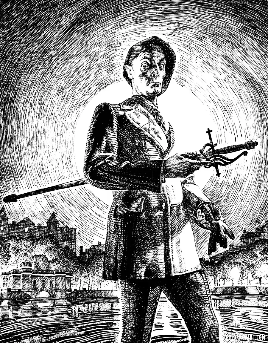 Woland with a Sword in the Moonlight | Mikhail Bulgakov, “The Master and Margarita”