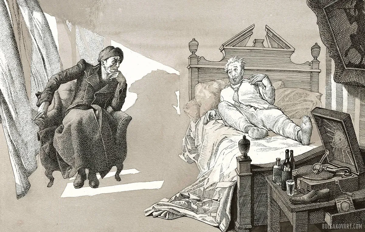 Woland and Likhodeev | Mikhail Bulgakov, “The Master and Margarita”