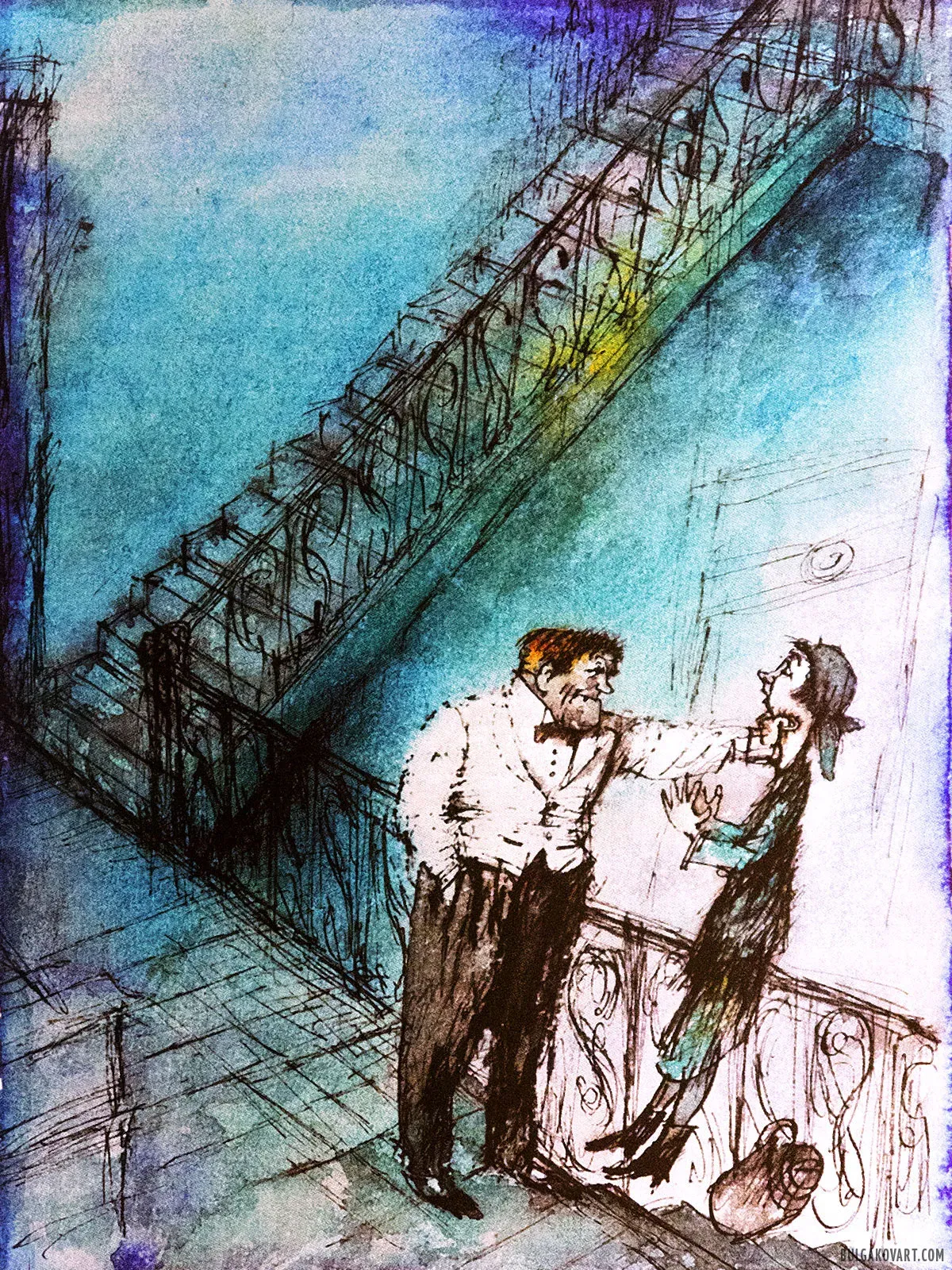 Azazello and Annushka | Mikhail Bulgakov, “The Master and Margarita”