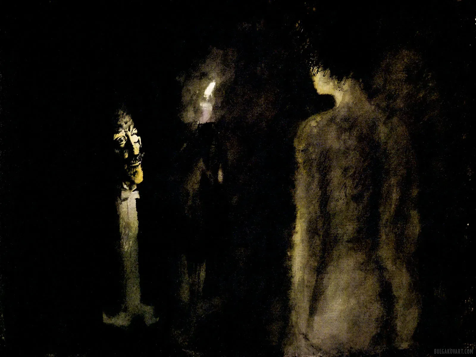 Koroviev and Margarita in the Darkness | Mikhail Bulgakov, “The Master and Margarita”