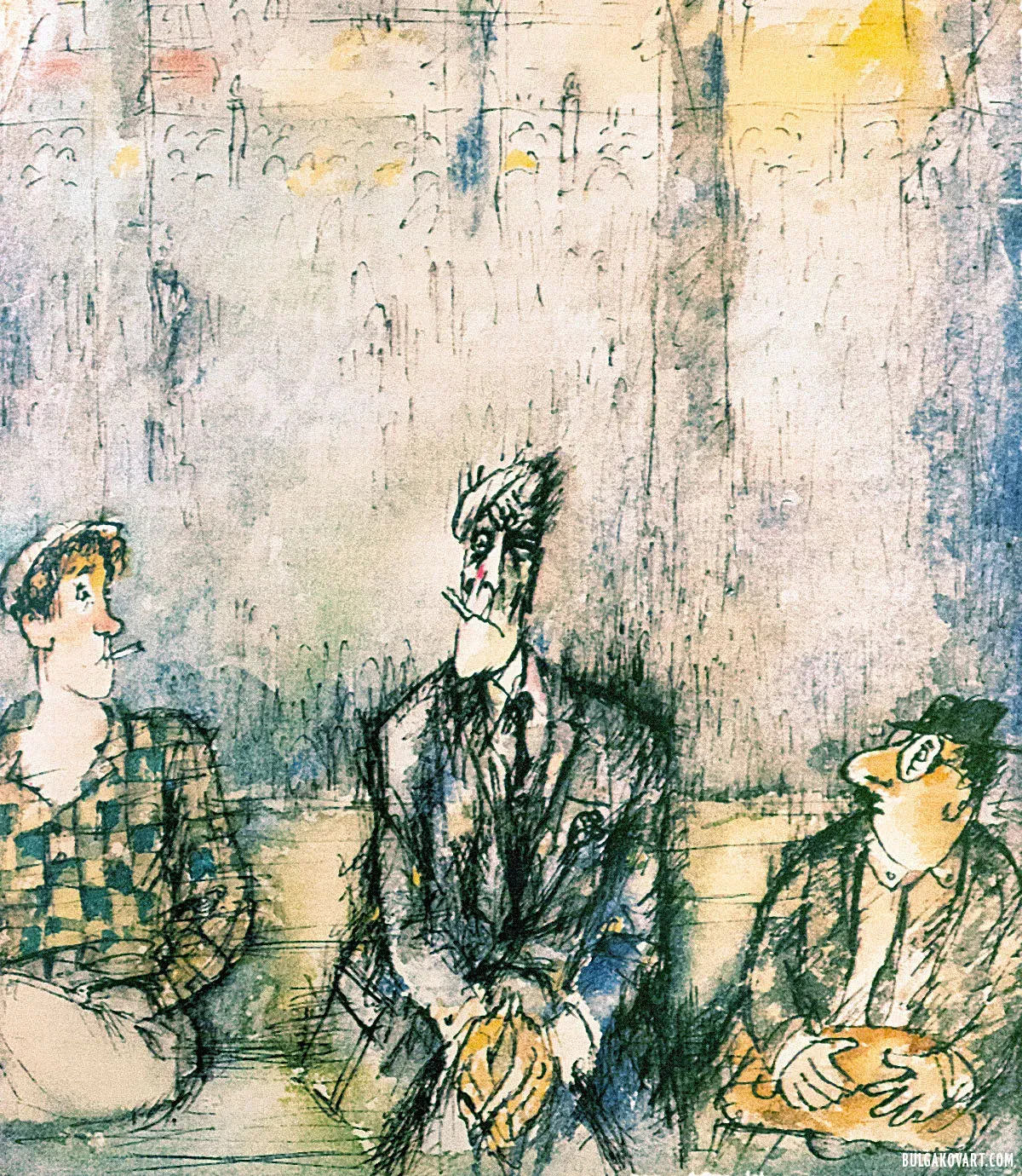 Woland at Patriarch’s Ponds | Mikhail Bulgakov, “The Master and Margarita”