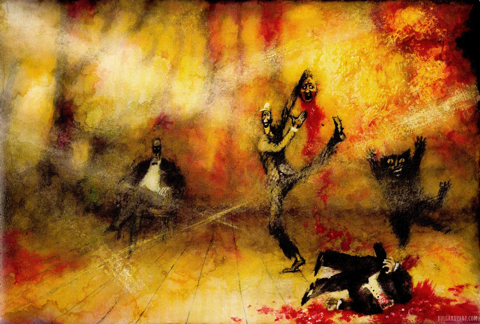 Fagott with the Master of Ceremonies Bengalsky’s Head | Mikhail Bulgakov, “The Master and Margarita”