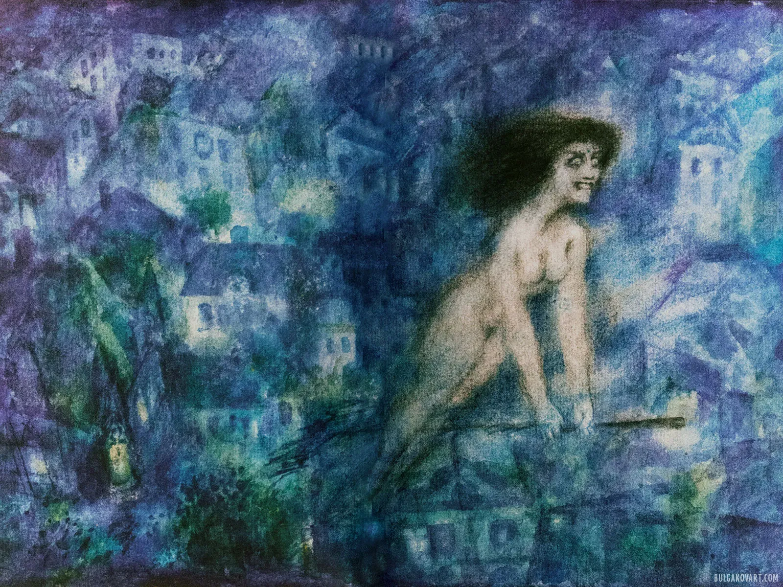 Margarita on the Broom | Mikhail Bulgakov, “The Master and Margarita”