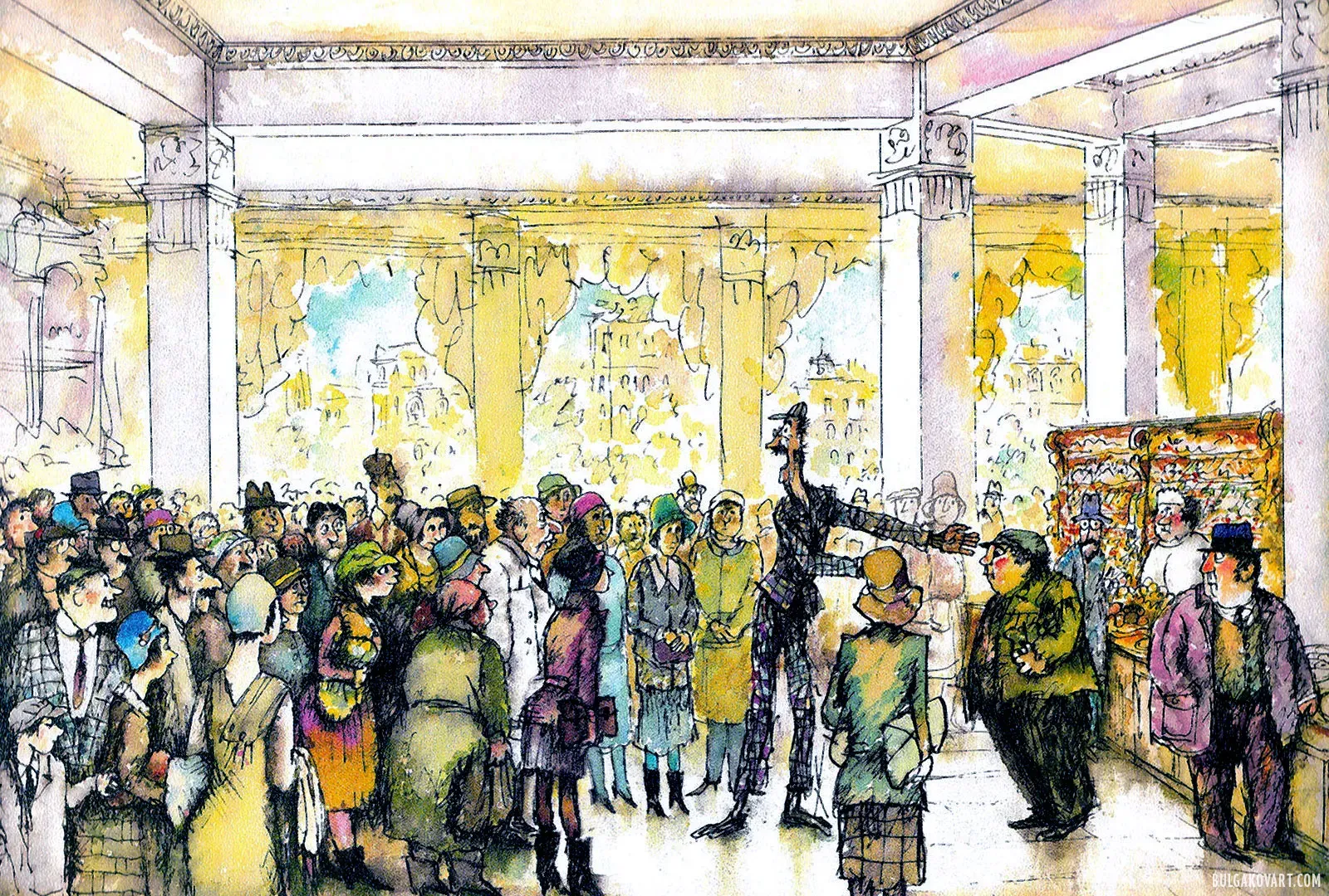 Fagott and Behemoth in the Torgsin | Mikhail Bulgakov, “The Master and Margarita”