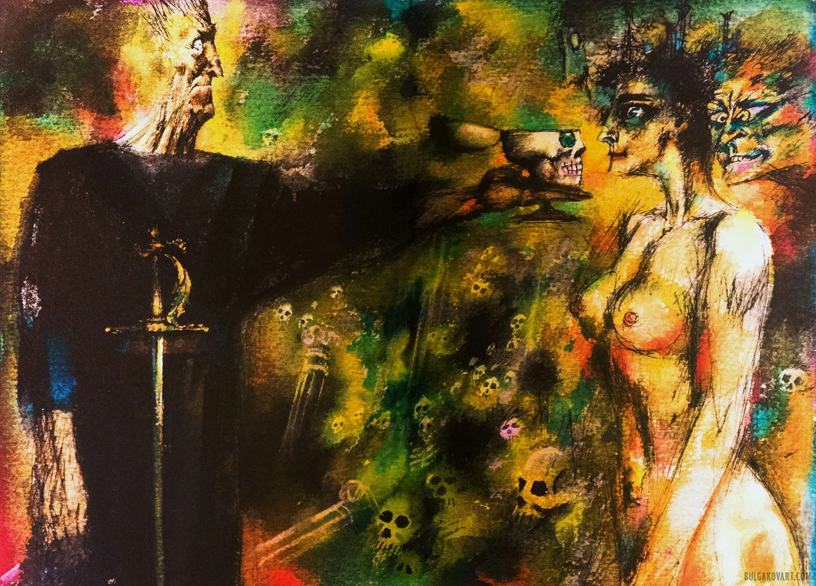 Woland and Margarita at the Ball | Mikhail Bulgakov, “The Master and Margarita”