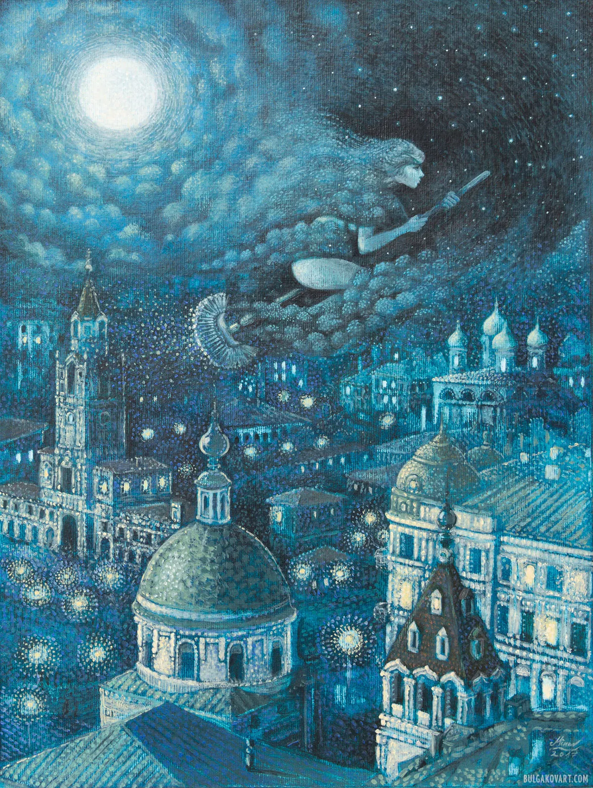 Margarita on a broomstick | Mikhail Bulgakov, “The Master and Margarita”