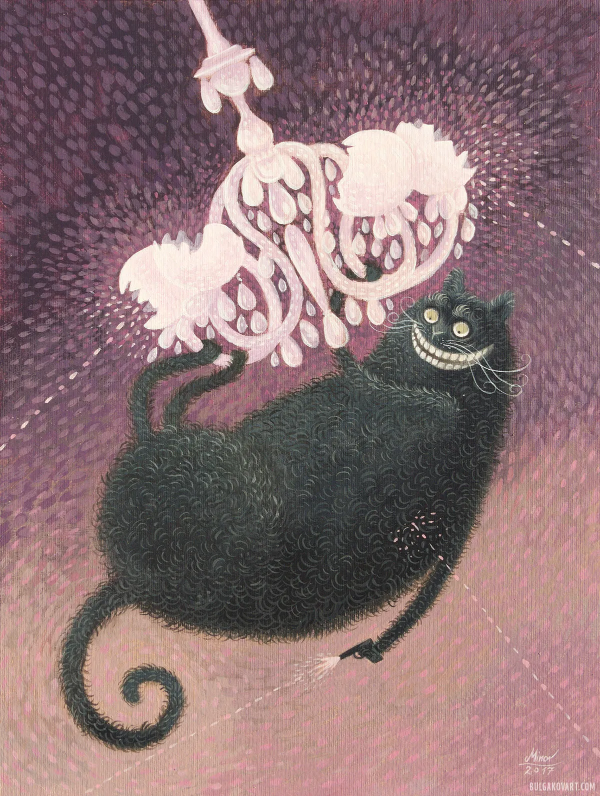 Behemoth the cat on the chandelier | Mikhail Bulgakov, “The Master and Margarita”