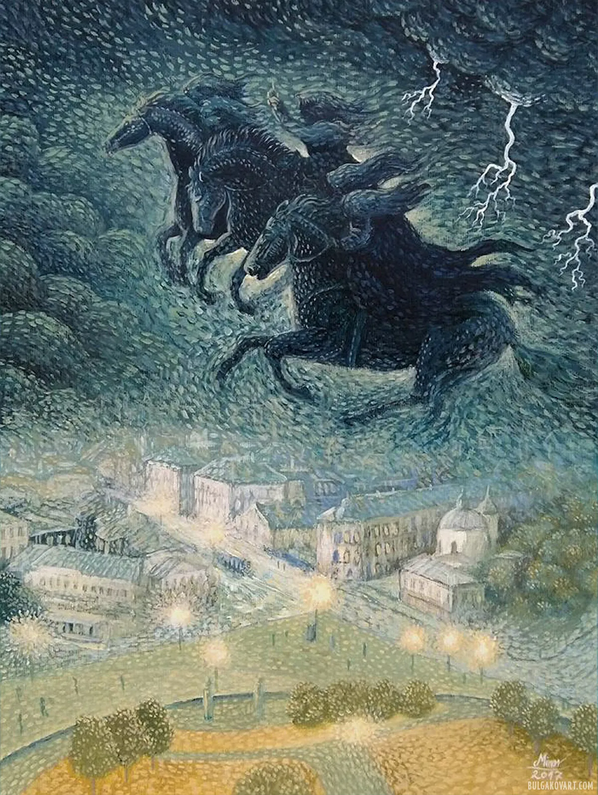 Flying horses | Mikhail Bulgakov, “The Master and Margarita”