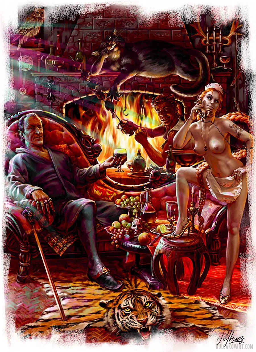 Hella by the Fireplace | Mikhail Bulgakov, “The Master and Margarita”