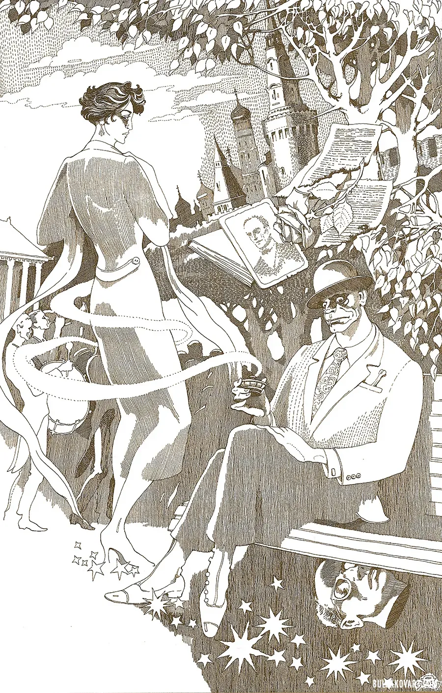 Margarita and Azazello | Mikhail Bulgakov, “The Master and Margarita”