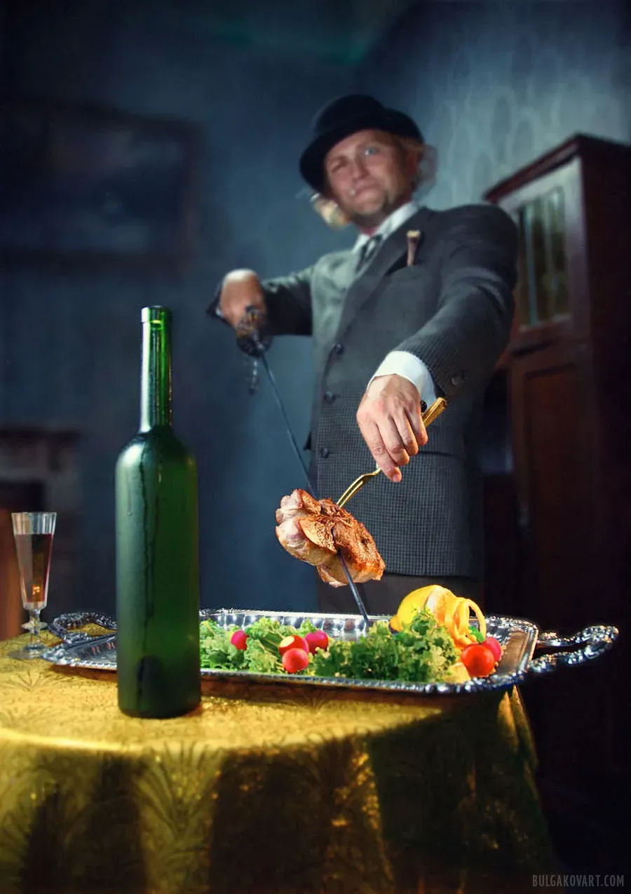 Азазелло жарит мясо | Михаил Булгаков, «Мастер и Маргарита»