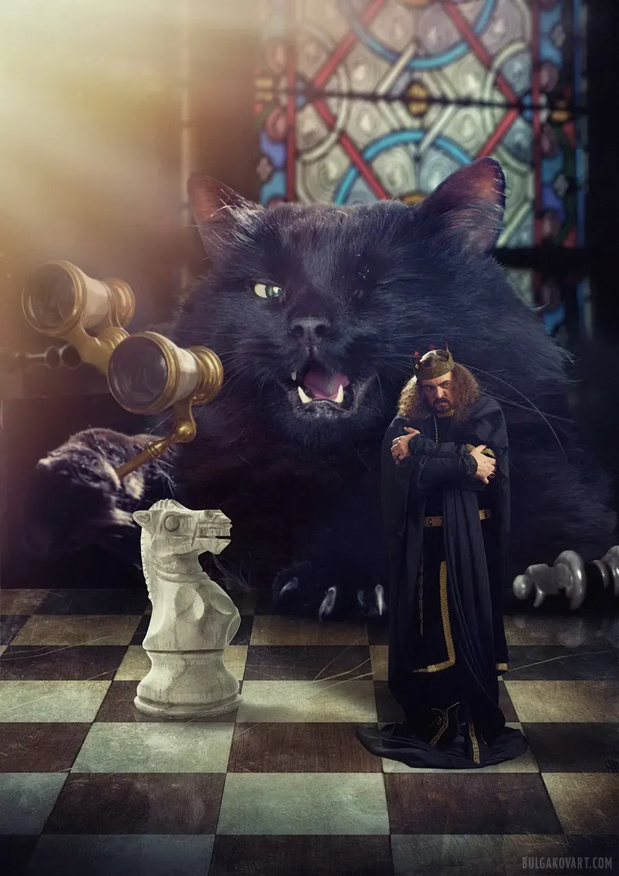 Кот Бегемот играет в шахматы | Михаил Булгаков, «Мастер и Маргарита»