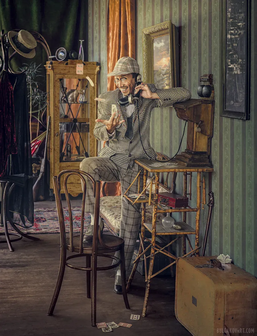 Коровьев звонит по телефону | Михаил Булгаков, «Мастер и Маргарита»