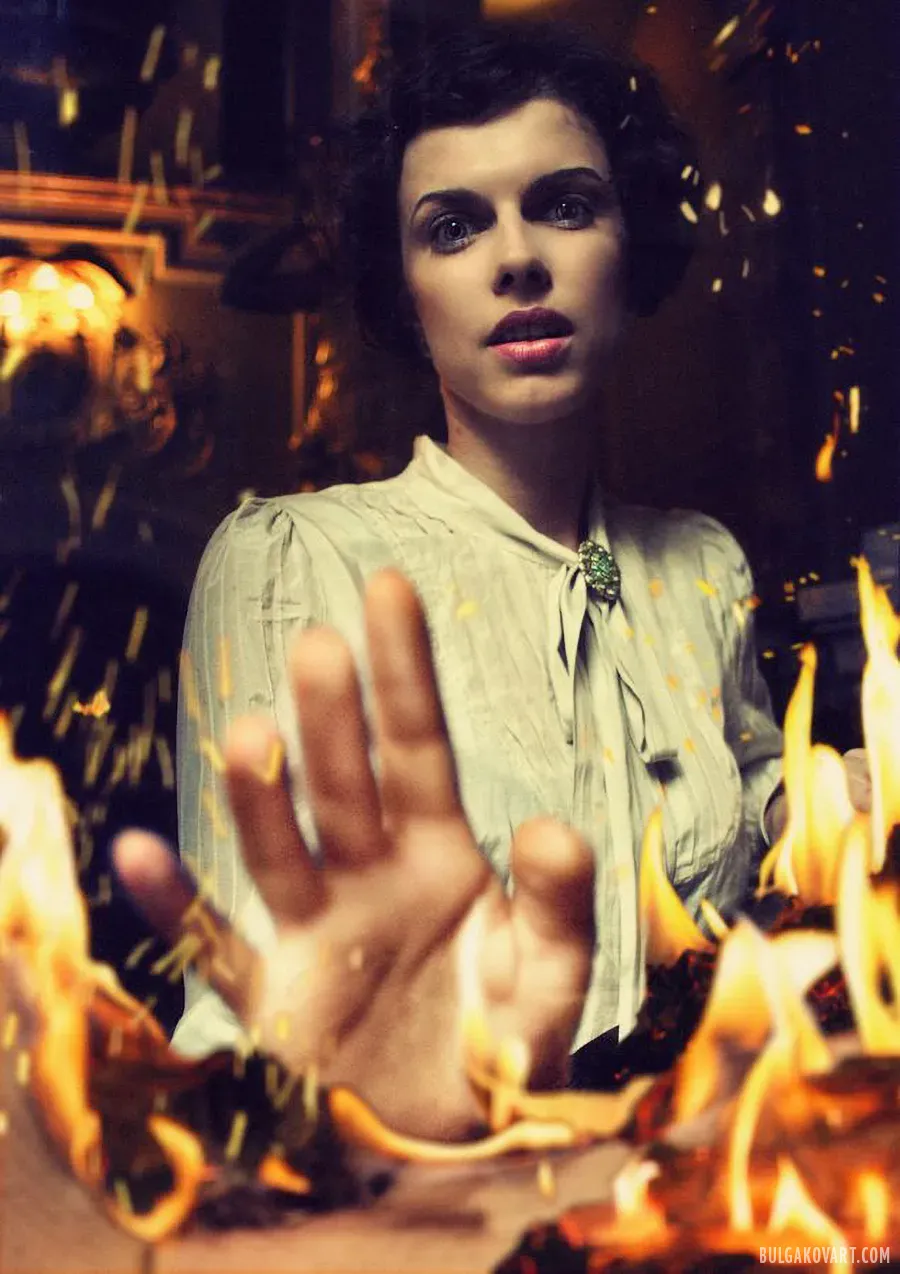 Маргарита достает рукопись из печки | Михаил Булгаков, «Мастер и Маргарита»