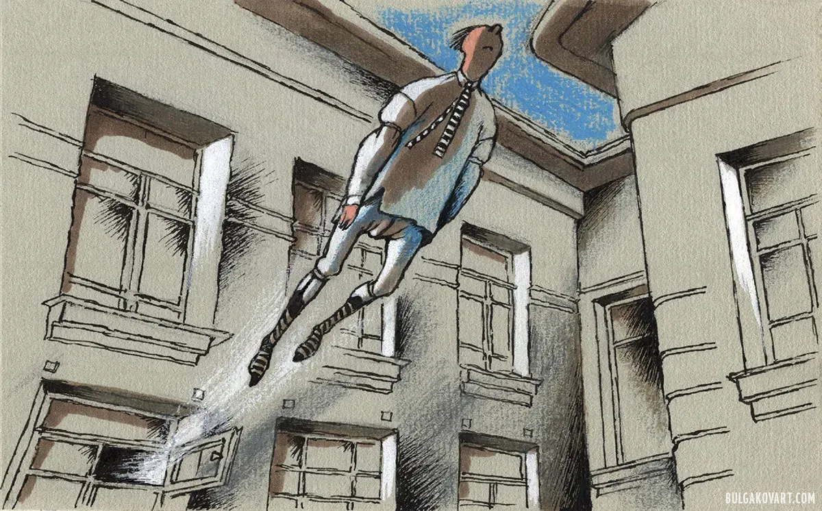 Лиходеев вылетает из окна | Михаил Булгаков, «Мастер и Маргарита»