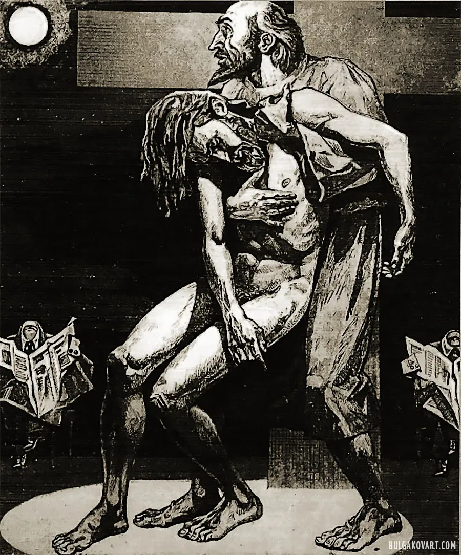 Matthew Levi with Yeshua’s Body | Mikhail Bulgakov, “The Master and Margarita”