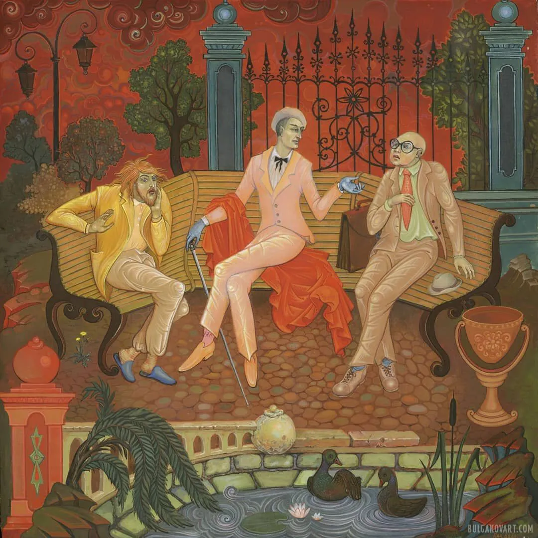 Woland by the Pond (Palekh, Mstyora, Kholuy) | Mikhail Bulgakov, “The Master and Margarita”