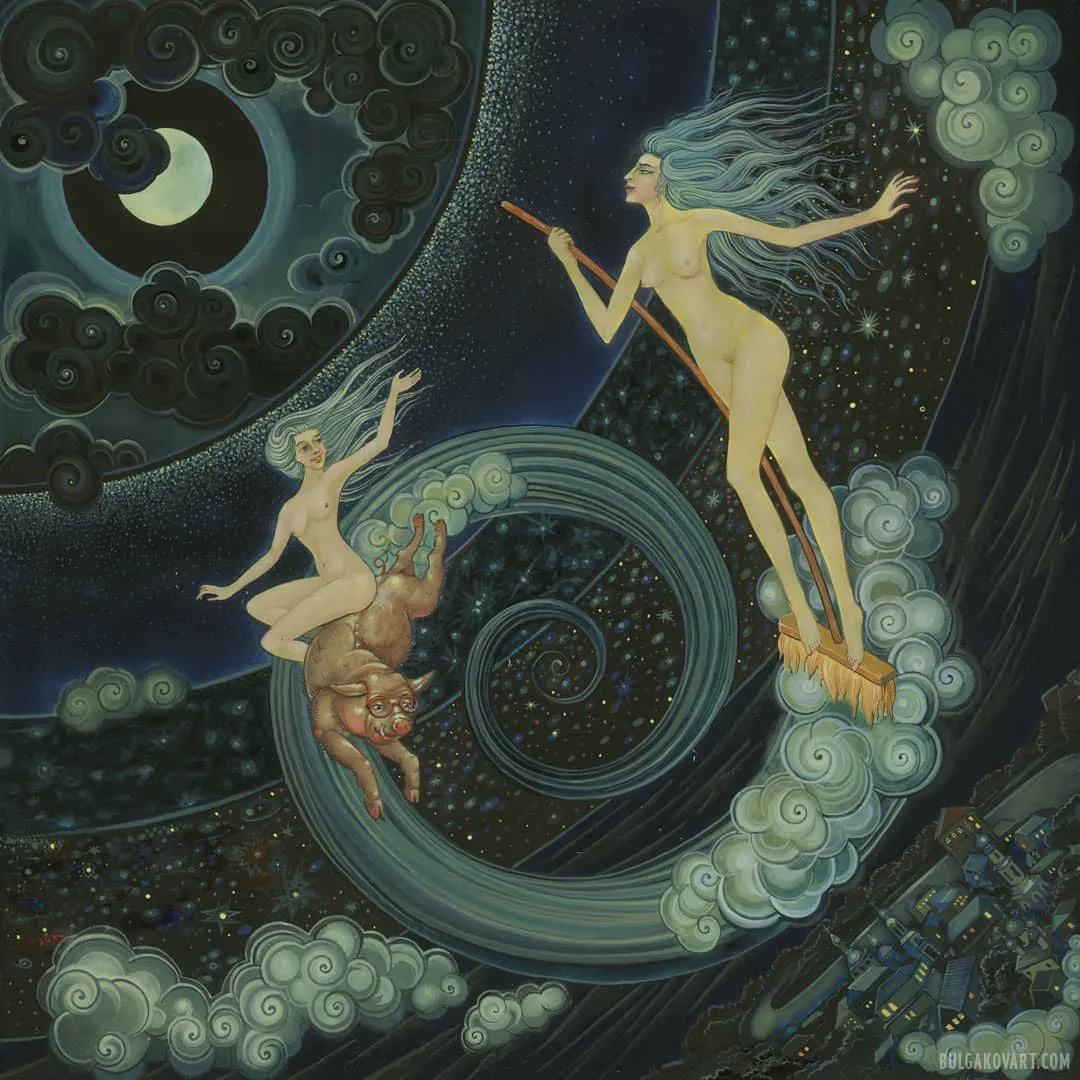 The Witches Fly to the Sabbath (Palekh, Mstyora, Kholuy) | Mikhail Bulgakov, “The Master and Margarita”