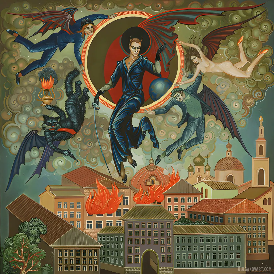 The Fire in Moscow (Palekh, Mstyora, Kholuy) | Mikhail Bulgakov, “The Master and Margarita”